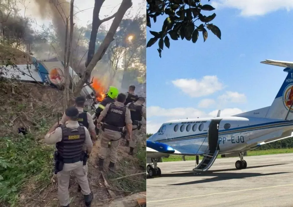 Tragédia aérea em Minas Gerais: Queda de aeron da PM deixa três oficiais mortos e gera luto oficial