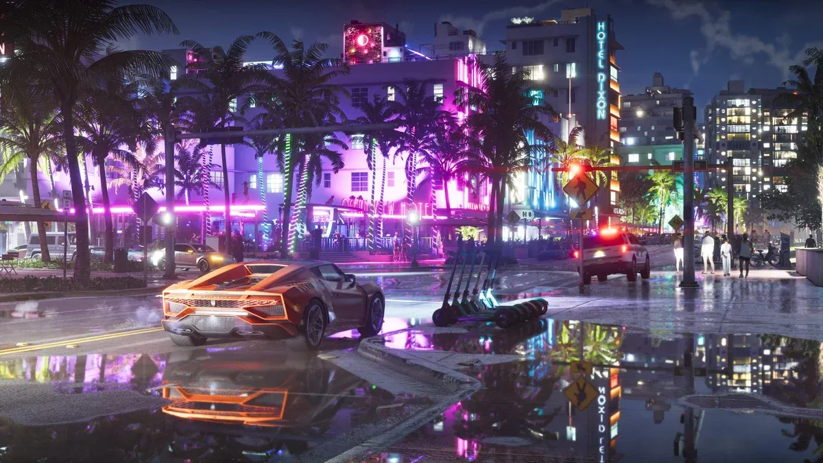 Ação de marketing de GTA 6 toma as ruas de Miami com réplicas de carros e paralisa o trânsito